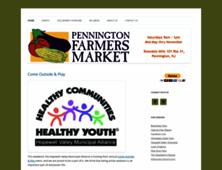 penningtonfarmersmarket.org screenshot
