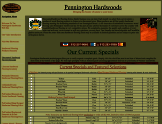 penningtonhardwoods.com screenshot