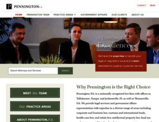 penningtonlaw.com screenshot