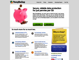 pennybackup.com screenshot