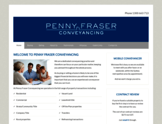 pennyfraser.com.au screenshot
