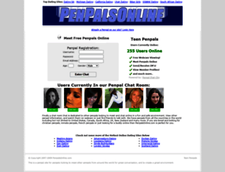 penpalsonline.com screenshot