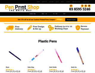 penprintshop.com.au screenshot
