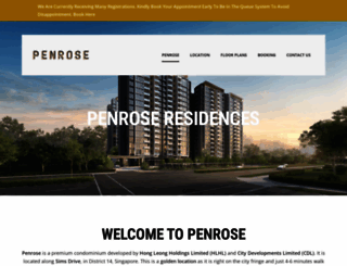 penrose.propertyprice.sg screenshot