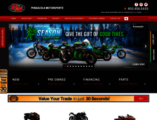 pensacolamotorsports.com screenshot