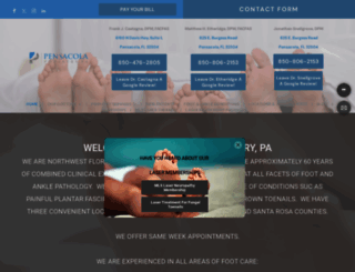 pensacolapodiatry.com screenshot