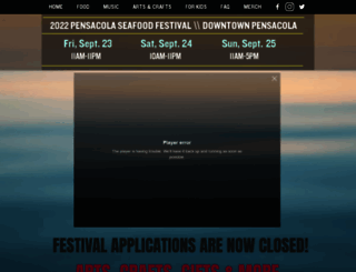 pensacolaseafoodfestival.com screenshot