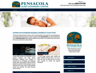 pensacolasleep.com screenshot