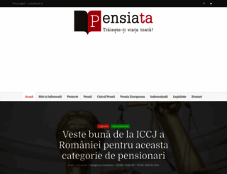 pensiata.ro screenshot