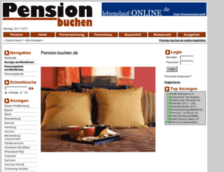 pension-buchen.de screenshot