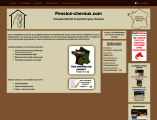 pension-chevaux.com screenshot