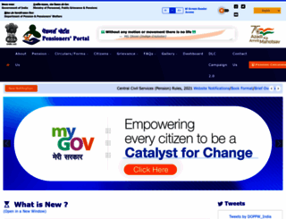 pensionersportal.gov.in screenshot