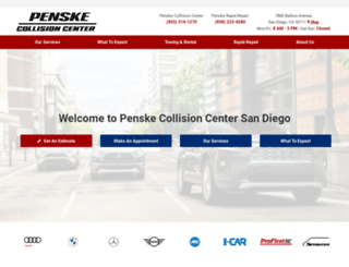 penskecollisioncenter.com screenshot