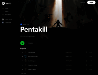 pentakillmusic.com screenshot
