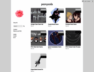 peonysoda.storenvy.com screenshot