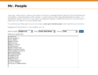people.ericson.net screenshot