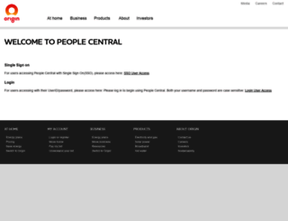 peoplecentral.originenergy.com.au screenshot