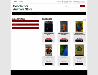 peopleforanimals-store.ccavenue.com screenshot