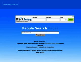 peoplesearchpages.com screenshot