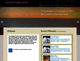 peoplesfuneralhome.info screenshot
