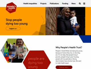 peopleshealthtrust.org.uk screenshot