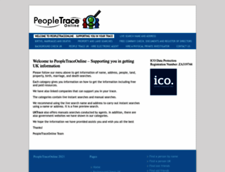 peopletraceonline.co.uk screenshot