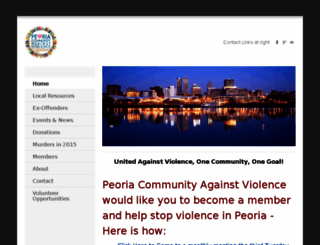 peoriacommunityagainstviolence.weebly.com screenshot