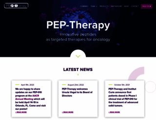 pep-therapy.com screenshot