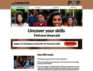 pep.careernet.co.in screenshot