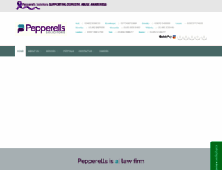 pepperells.com screenshot