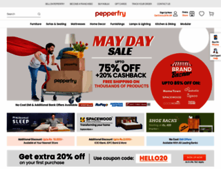 pepperfry.com screenshot