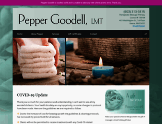 peppergoodellmassagetherapy.com screenshot