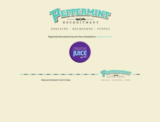 peppermintrecruitment.com.au screenshot