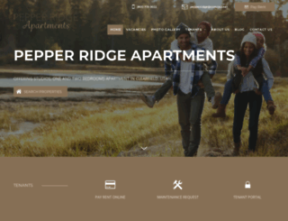 pepperridge-apartments.com screenshot