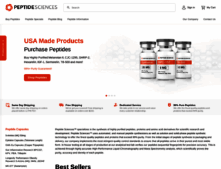 peptidesciences.com screenshot