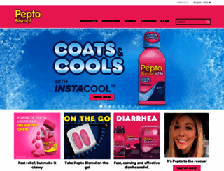 pepto-bismol.com screenshot