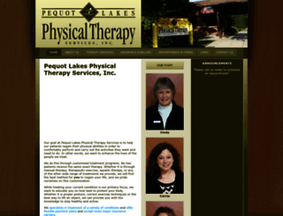 pequotlakesphysicaltherapy.com screenshot