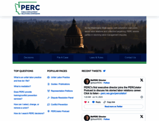 perc.wa.gov screenshot