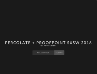 percolate-proofpoint-sxsw-2016.splashthat.com screenshot