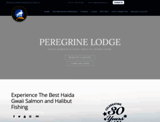 peregrinelodge.com screenshot