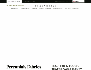 perennialsfabrics.com screenshot