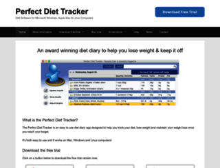 perfect-diet-tracker.com screenshot