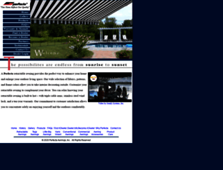 perfecta-awnings.com screenshot