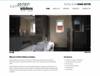 perfectbathroomsolutions.co.uk screenshot