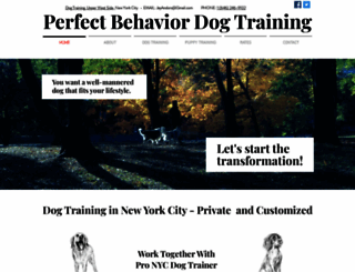 perfectbehaviordogtraining.com screenshot