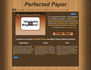 perfectedpaper.com screenshot