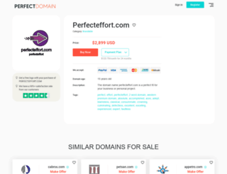 perfecteffort.com screenshot