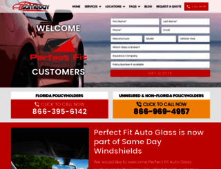 perfectfitautoglass.com screenshot