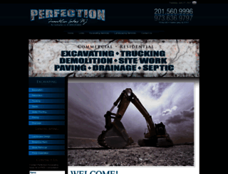 perfectionexcavating.com screenshot