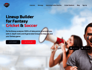 perfectlineup.in screenshot